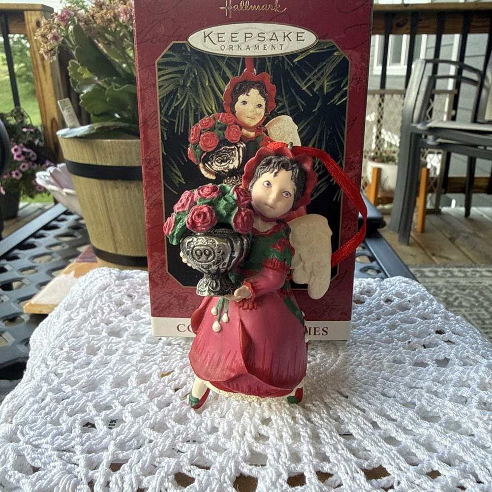 Hallmark Keepsake Ornament 1999 Rose Angel Language of Flowers 4th. in Series